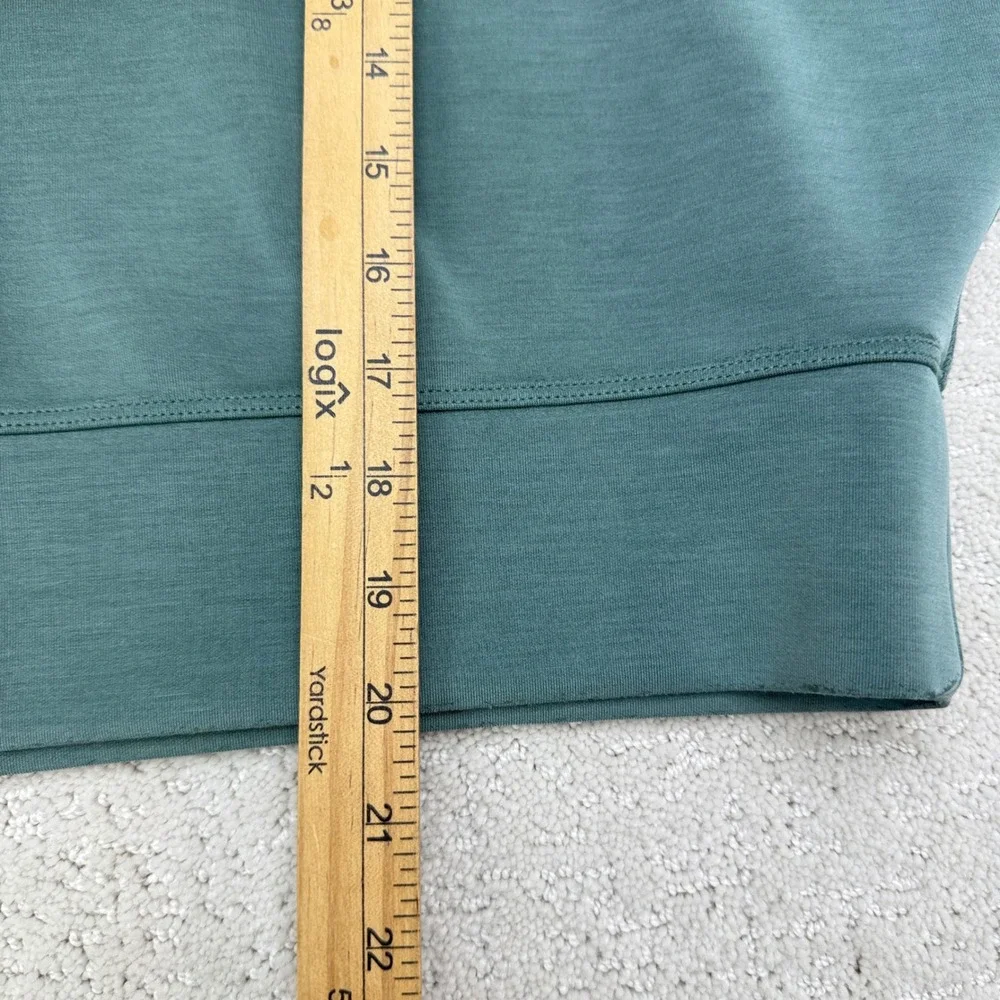 Lululemon Perfectly Oversized Cropped Crew Softtreme Women Size 6 Green - Picture 8 of 9